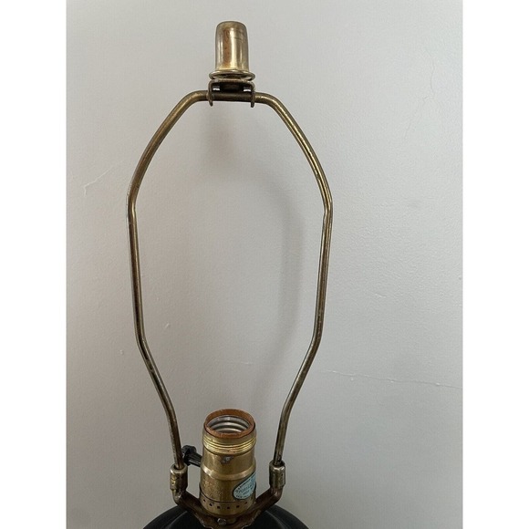 Retro Lamp 70's Green Black Mod Brady Bunch Vintage Large 29 inch - Picture 8 of 10